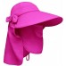 Sun Blocker  Sun Flap Hat With Adjustable Drawstring Hiking Cap Wide Brim 706973239736 eb-88178561